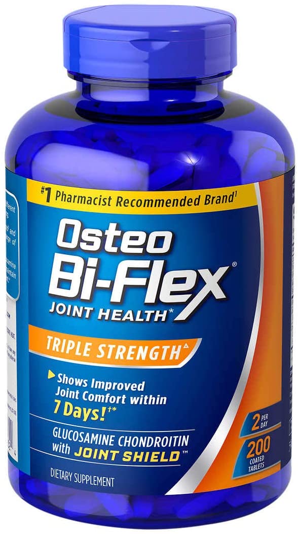Osteo Bi-Flex Triple Strength Tablets, White, 200 Count (Pack of 2)