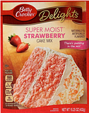 Betty Crocker Super Moist Cake Mix, Strawberry, 15.25 Oz
