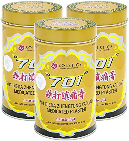701 Medicated yeso (701 dieda zhengtong yaogao Medicated yeso) – 1 rollo de yeso 10 x 400 cm (3.9 x 157 inches) (producto original de solsticio)