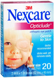 Nexcare Opticlude Orthoptic Eye Patches Junior 20 Each (1 Pack)