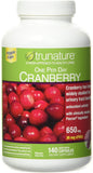 trunature One Per Day Cranberry 650 mg, 140 Vegetarian Capsules