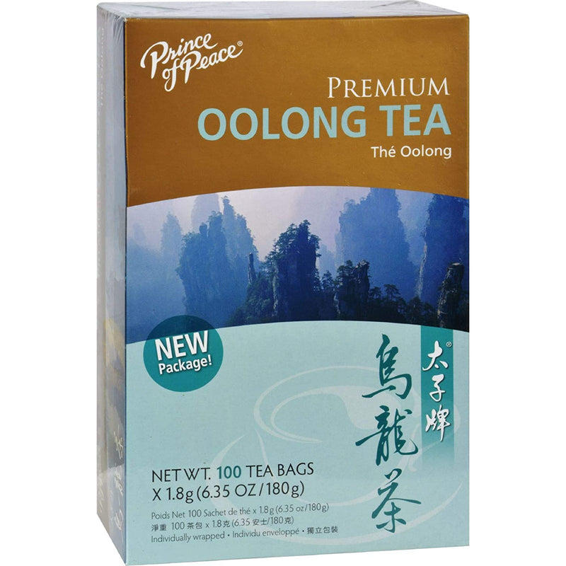 PRINCE OF PEACE Premium Oolong Tea, 100 Tea Bags, 6.35 oz/180 g