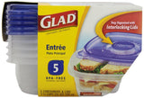 Gladware Entree Containers,5-Containers