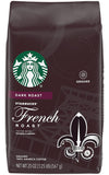 Starbucks French Roast Dark Roast Ground Coffee Whole Bean 12oz