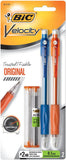 Bic Velocity Medium Mechanical Pencils 0.7mm, Assorted Colors 2 ea (1 Pack)