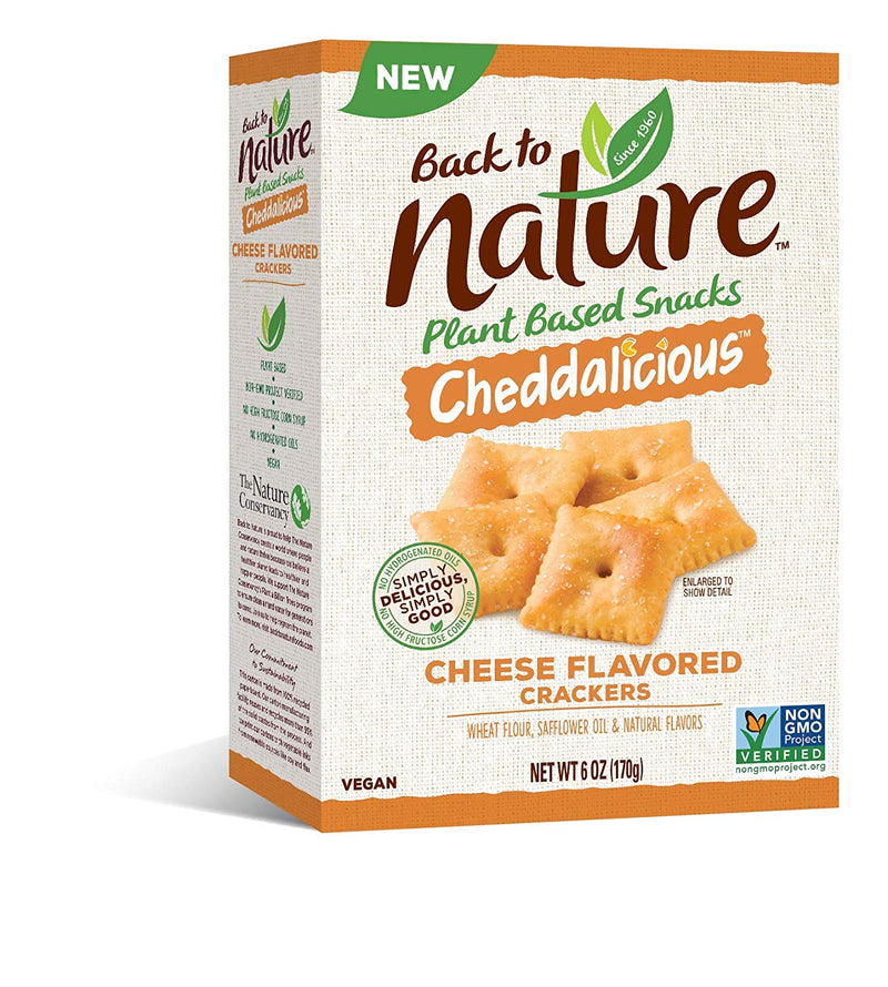 Back To Nature Crisp Cheddar Crackers 7.5oz