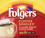 Folger Regular Coffee Single Pk 19s