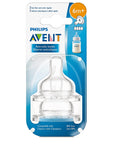 Philips AVENT 2 pack fast flow Anti-colic nipple (6m+)