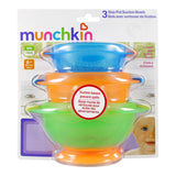 Munchkin 3 bowls with suction bases