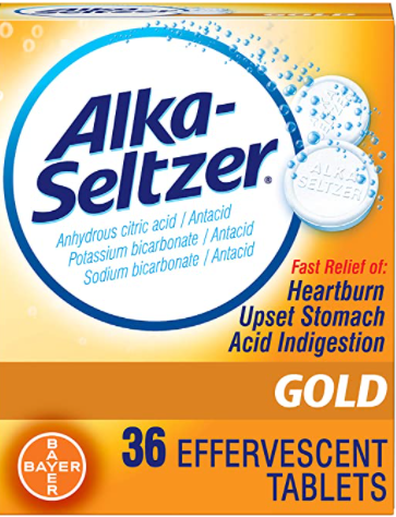 Alka-Seltzer Gold Tablets- Non-Aspirin, 36 Count Box by Alka-Seltzer