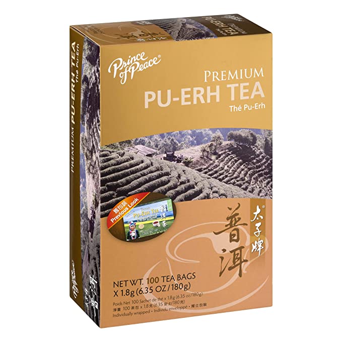 PRINCE OF PEACE Premium PU-ERH, 100 Tea Bags, 6.35 oz/180 g
