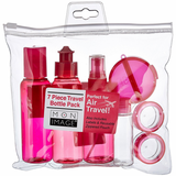 Body Image 7 Piece Travel Bottle Pack, Colors May Vary 1 ea (1 Pack)