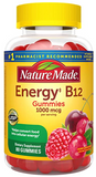 Natural Made VITAMIN B12 1000mcg 80 GUMMIES