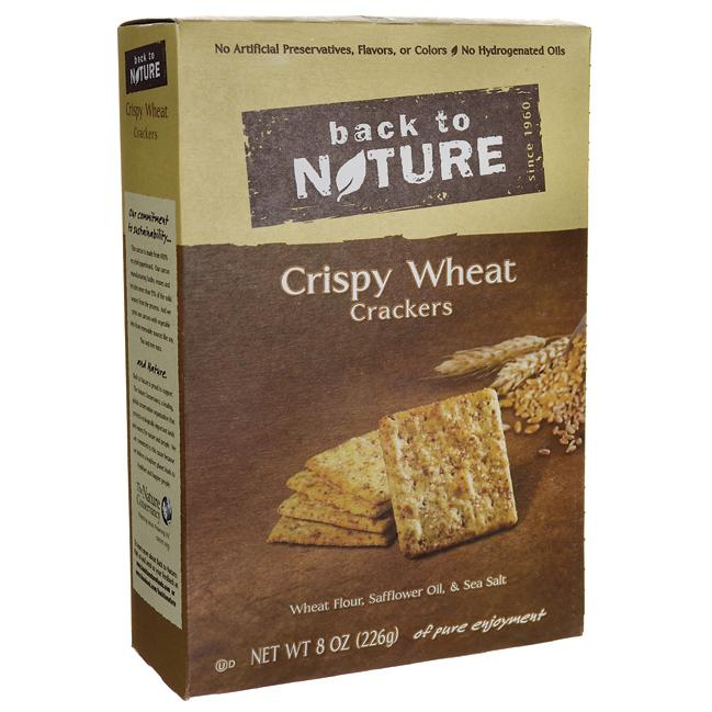 Back To Nature Wheat Crackers 8/1oz