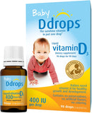 Baby Ddrops® 400 IU 90 Drops (0.08 Fl Oz) - Liquid Vitamin D3 Drops Supplement for Infants