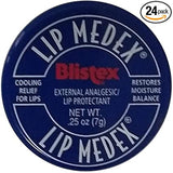 Blistex Lip Medex External Analgesic/Lip Protectant (NET WT. 0.25oz, 7g) 24PACK