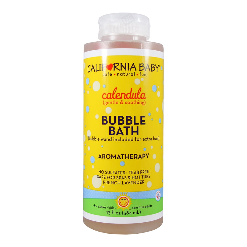 California Baby Calendula Bubble Bath | No Tear | Pure Essential Oils for Bathing | Hot Tubs, or Spa Use | Moisturizing Organic Aloe Vera and Calendula Extract |(13 fl. ounces)