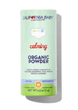 California Baby Calming Organic Powder (2.5oz) Our talc-free, vegan, certified organic powder is safe for all ages and doesn’t have the same health concerns as traditional talcum-based powder.