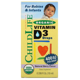 Child Life Organic Vitamin D3 Liquid, Natural Berry, 0.338 Fluid Ounce ( 1 Pack )