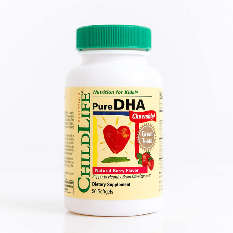 ChildLife Essentials Pure Dha for Infants, Babys, Kids, Toddlers, Children, and Teens Soft Gel Capsules, 90 Count