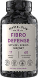 Crystal Star Fibro Defense, 60 Capsules, Black Cohosh, Breast & Uterine Health Between Periods, Gluten Free, Non-GMO