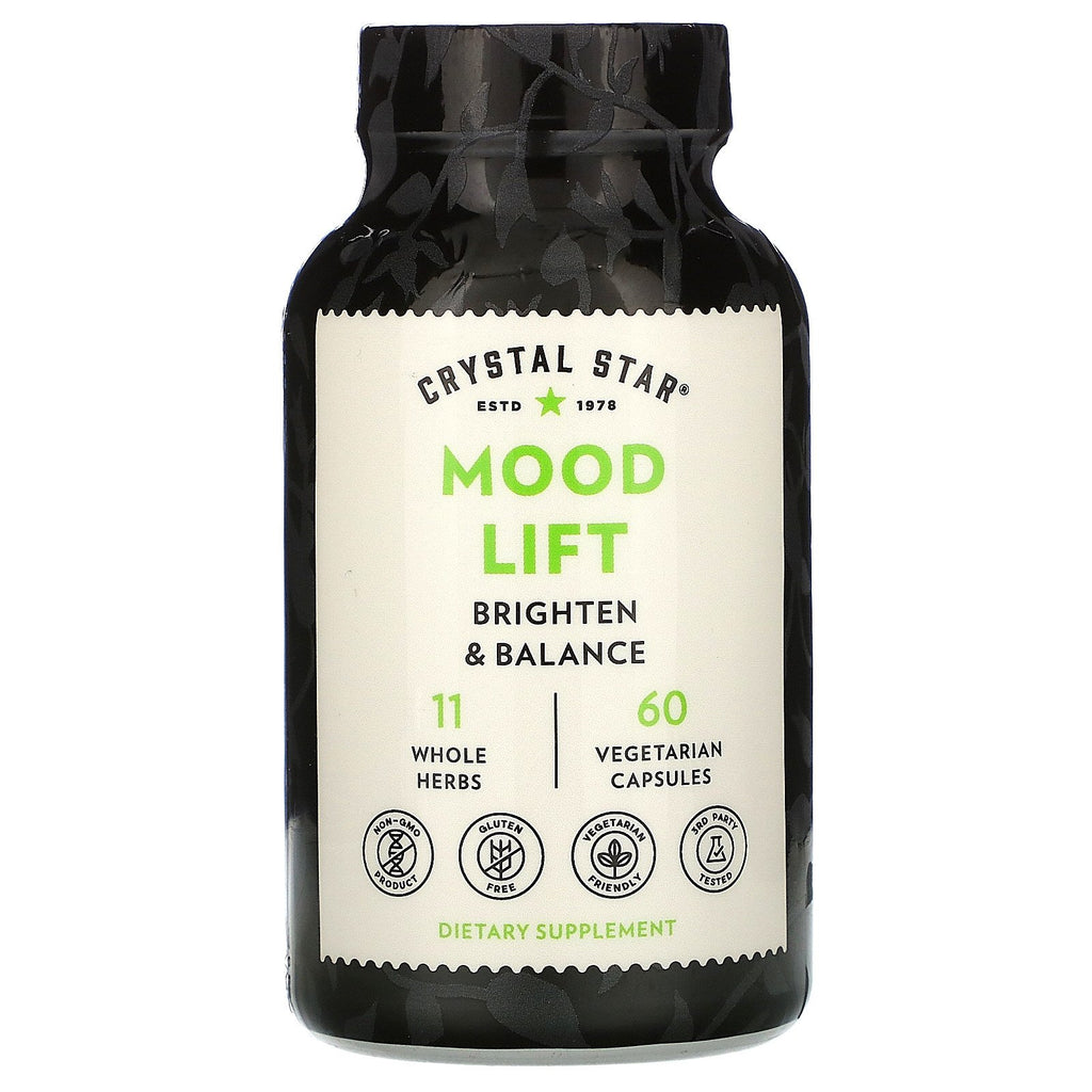 Mood Lift Supplements (60 Capsules) – Herbal Mood Booster with Ashwagandha & Kava Root – Helps Anxiety, Stress & Fatigue – Non-GMO & Gluten-Free