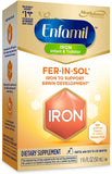 Enfamil Fer-In-Sol Iron Supplement Drops for Infants, 50 mL dropper bottle