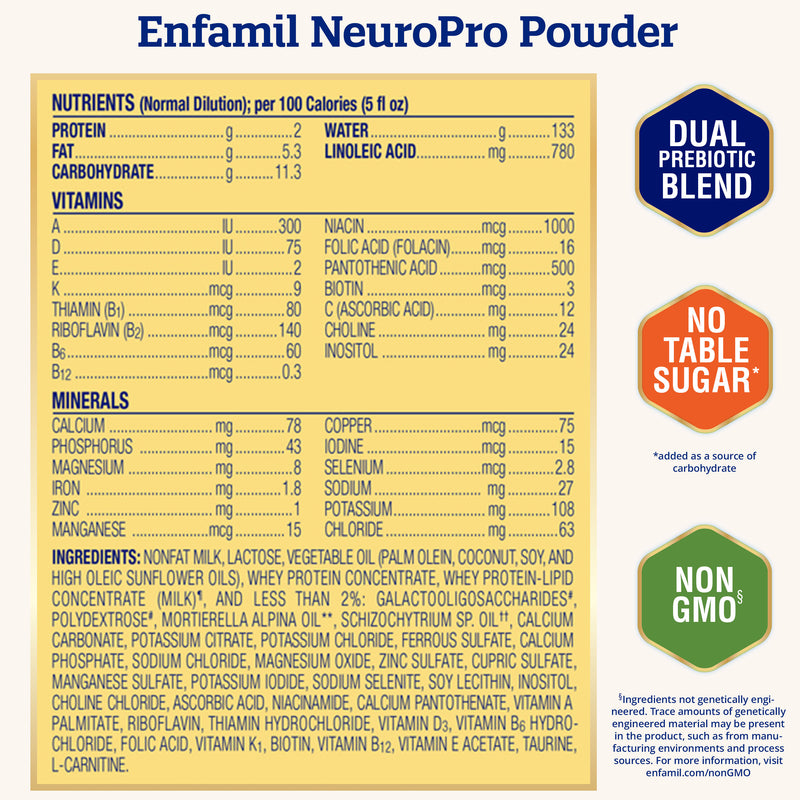 Enfamil NeuroPro Ready-to-Use Baby Formula, Ready to Feed, Brain and Immune Support with DHA, Iron and Probiotics, Non-GMO, 32 Fl Oz Bottle
