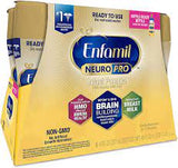 Enfamil NeuroPro Ready to Feed Baby Formula, Ready to Use, Brain and Immune Support with DHA, Iron and Prebiotics, Non-GMO, 8 Fl Oz, 24 count 0-12 months