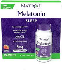 Natrol Melatonin 5 mg, Strawberry Flavor, Fast Dissolve Tablets (250 Tablets)