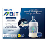 Philips AVENT 3-Pack Natural Wide-Neck Bottles - Blue (4 oz, 125 ml)