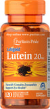 Puritans Pride Lutein 20 mg with Zeaxanthin Softgels, 120 Count