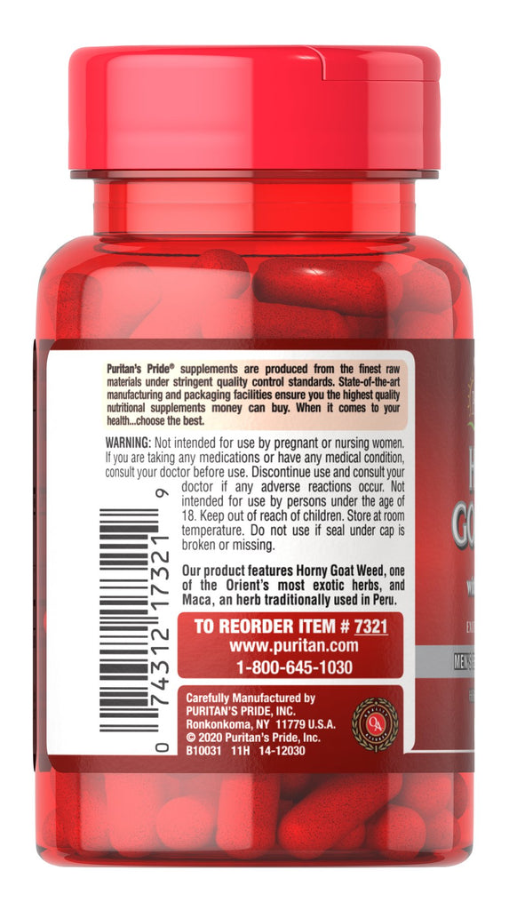Puritan's Pride Maca 1000 Mg Exotic Herb for Men (60 Capsules)