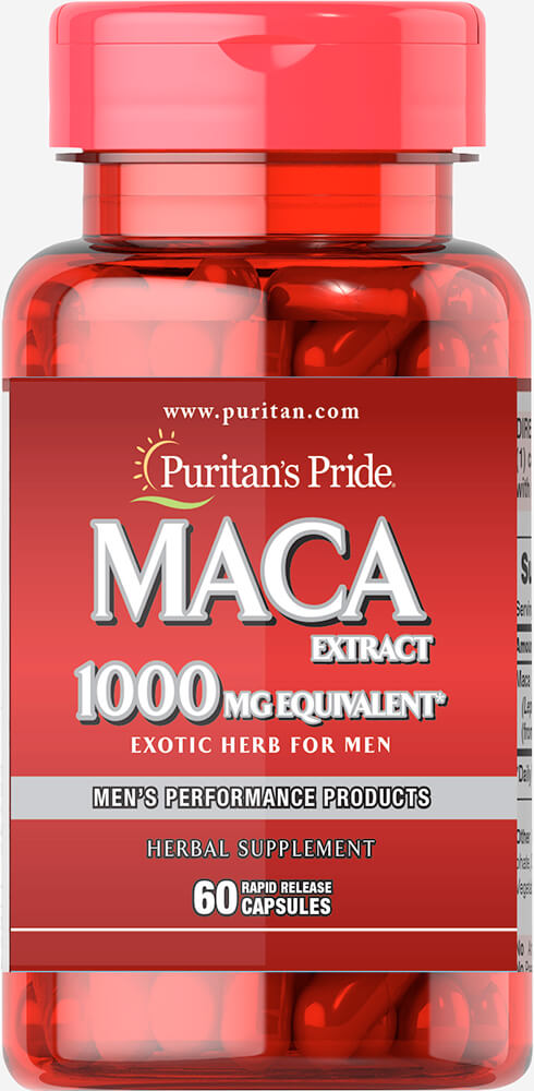 Puritan's Pride Maca 1000 Mg Exotic Herb for Men (60 Capsules)