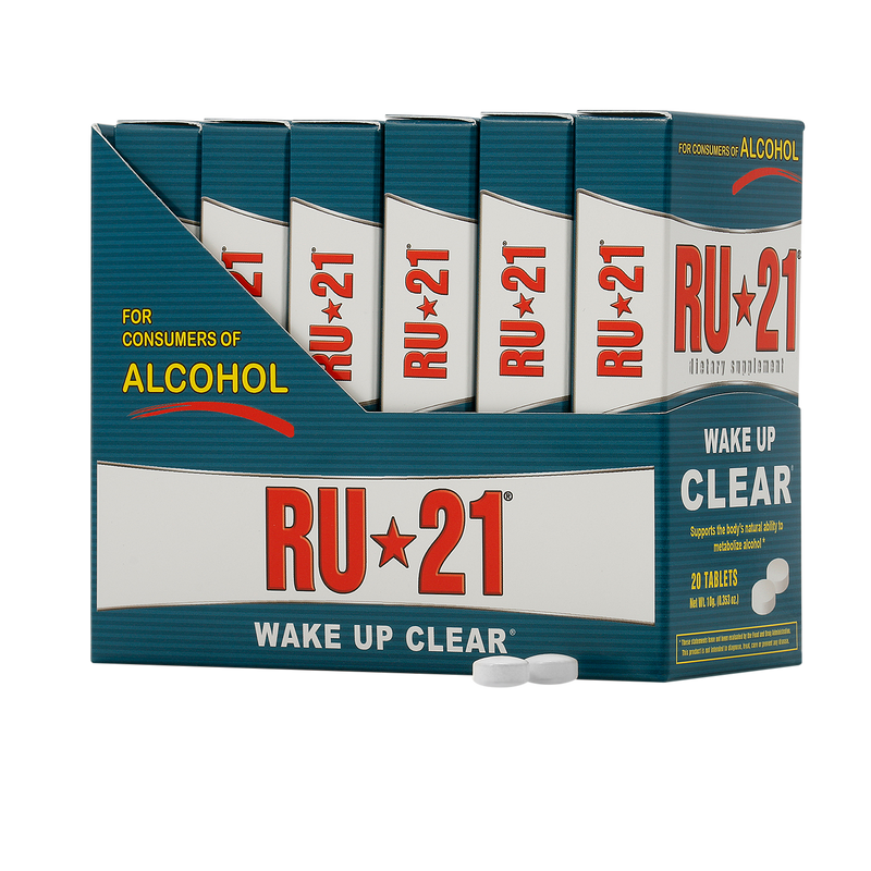 RU 21 Wake up Clear (20 Tablets Net Weight. 10g. (0.353 oz.))