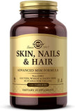 Solgar Skin, Nails & Hair, Advanced MSM Formula, 120 Tablets - Supports Collagen for Hair, Nail and Skin Health - Provides Zinc, Vitamin C & Copper - Non GMO, Vegan, Gluten & Dairy Free - 60 Servings