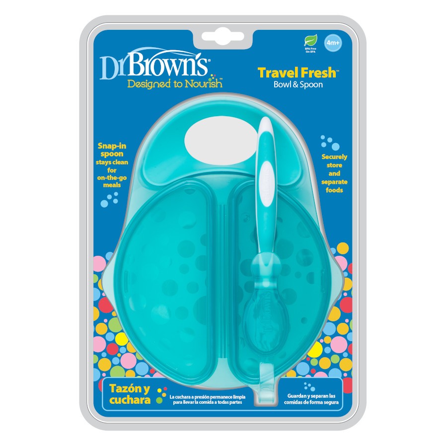 Dr. Brown's Designed to Nourish Travel Fresh Bowl & Spoon
