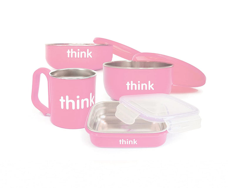 Thinkbaby Complete BPA Free Feeding Set (Light Pink)
