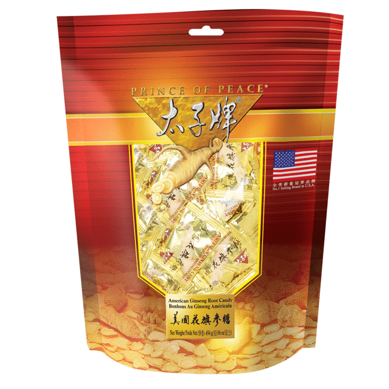 Prince of Peace American Ginseng Root Candy, 16 oz/454 g