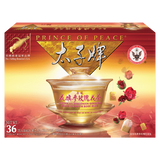 PRINCE OF PEACE American Wisconsin Ginseng Root Tea with Rose Hips, 36 Tea Bags, 3.17 oz/90 g