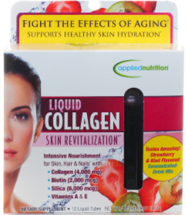 Applied Nutrition Liquid Collagen Skin Revitalization (10 Count Total)