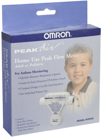 Omron Peak Air Peak Flow Meter Home Use PF9940 1 Each (1 Pack)