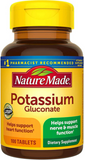 Nature Made Potassium Gluconate 550mg, 100 tablets