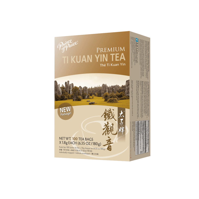 PRINCE OF PEACE Premium TI KUAN YIN TEA, 100 Tea Bags, 6.35 oz/180 g