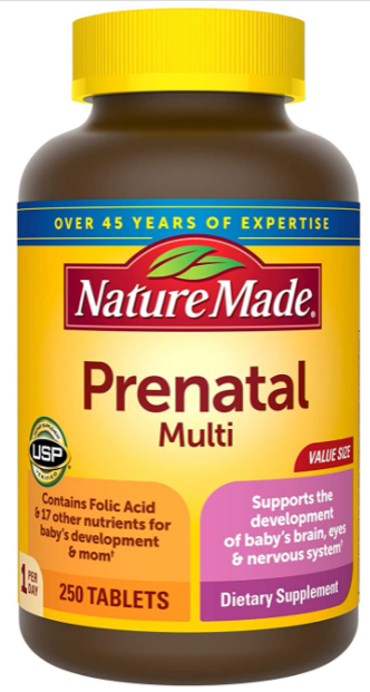 Nature Made Prenatal Multi, 250 Tablets