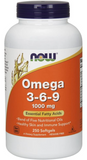 NOW Supplements, Omega 3-6-9 1000 mg, 250 Softgels