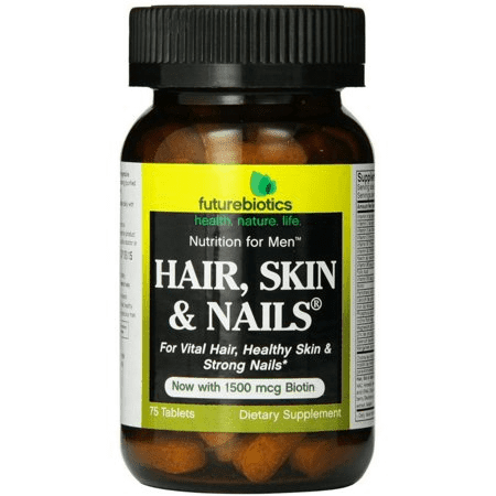Futurebiotics Hair, Skin & Nails, Nutrition for Men, Tablets 75 ea (1 Pack)