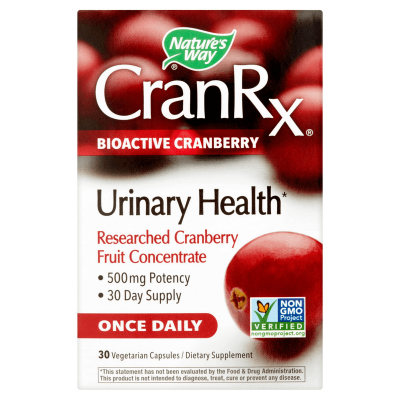 Nature's Way CranRx BioActive Cranberry Urinary Health Vegetarian Capsules 30 ea (1 Pack)