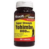 Mason Naturals Super Strength Yohimbe 800 mg Tablets 30 ea (1 Pack)