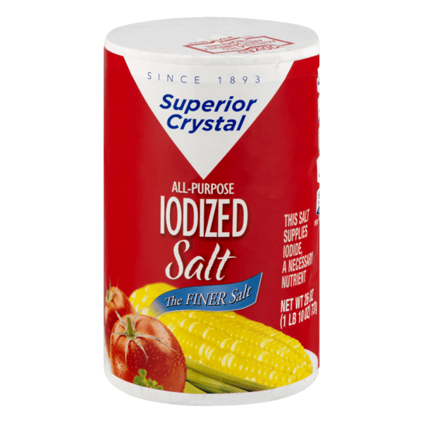 Superior Crystal Salt Iodiozed 26oz